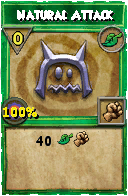 Wizard101 Life spell card: Natural Attack, Spell ID 4856