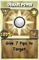 Wizard101 Star spell card: Donate Power, Spell ID 4876