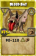 Wizard101 Myth spell card: Blood Bat, Spell ID 4883