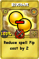 Wizard101 Sun spell card: Elucidate, Spell ID 4912