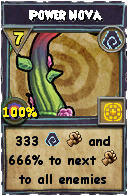 Wizard101 Shadow spell card: Power Nova, Spell ID 4914