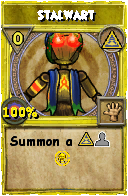 Wizard101 Myth spell card: Stalwart, Spell ID 4933