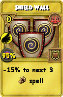Wizard101 Balance spell card: Shield Wall, Spell ID 4939