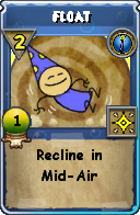 Wizard101 Cantrips spell card: Float, Spell ID 4944