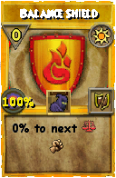 Wizard101 Sun spell card: Balance Shield, Spell ID 4958