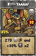 Wizard101 Death spell card: Kiiii-yaaaa!, Spell ID 4967