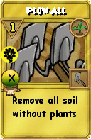 Wizard101 Gardening spell card: Plow All, Spell ID 4974