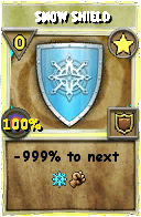 Wizard101 Star spell card: Snow Shield, Spell ID 4984