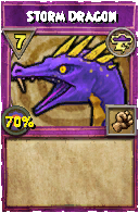 Wizard101 Storm spell card: Storm Dragon, Spell ID 4987
