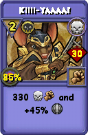Wizard101 Death spell card: Kiiii-yaaaa!, Spell ID 4959