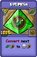 Wizard101 Life spell card: Life Prism, Spell ID 4623