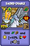 Wizard101 Life spell card: Sacred Charge, Spell ID 4709