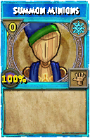 Wizard101 Ice spell card: Summon Minions, Spell ID 4335