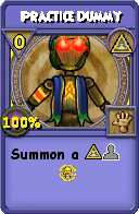 Wizard101 Myth spell card: Practice Dummy, Spell ID 4939