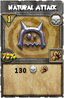 Wizard101 Death spell card: Natural Attack, Spell ID 4500