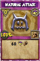 Wizard101 Storm spell card: Natural Attack, Spell ID 4586