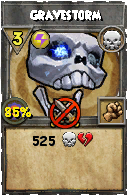 Wizard101 Death spell card: Gravestorm, Spell ID 4630