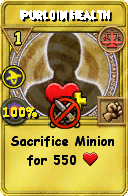 Wizard101 Balance spell card: Purloin Health, Spell ID 4255