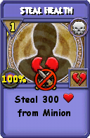 Wizard101 Death spell card: Steal Health, Spell ID 4849