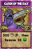 Wizard101 Storm spell card: Catch of the Day, Spell ID 4024