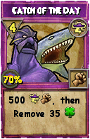 Wizard101 Storm spell card: Catch of the Day, Spell ID 4023