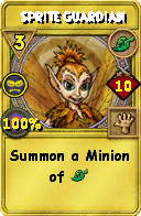 Wizard101 Life spell card: Sprite Guardian, Spell ID 5006