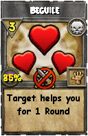 Wizard101 Death spell card: Beguile, Spell ID 5031