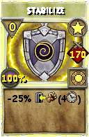 Wizard101 Star spell card: Stabilize, Spell ID 5036