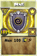 Wizard101 Star spell card: Brace, Spell ID 5065