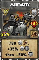 Wizard101 Death spell card: Mortality, Spell ID 5082