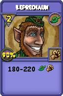 Wizard101 Life spell card: Leprechaun, Spell ID 5087