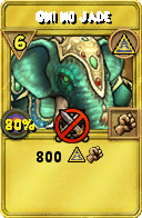 Wizard101 Myth spell card: Oni no Jade, Spell ID 5100