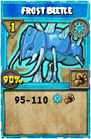 Wizard101 Ice spell card: Frost Beetle, Spell ID 5134