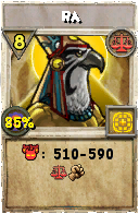 Wizard101 Balance spell card: Ra, Spell ID 5158