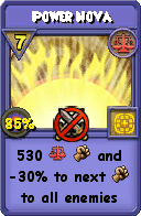 Wizard101 Balance spell card: Power Nova, Spell ID 5161