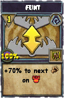 Wizard101 Shadow spell card: Feint, Spell ID 5202