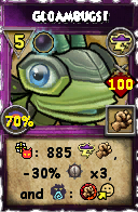Wizard101 Storm spell card: Gloambugs!, Spell ID 5224