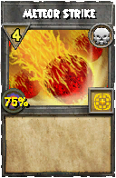 Wizard101 Death spell card: Meteor Strike, Spell ID 5245