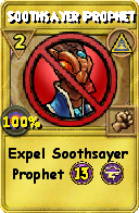 Wizard101 Myth spell card: Soothsayer Prophet, Spell ID 5253