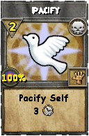 Wizard101 Death spell card: Pacify, Spell ID 5257