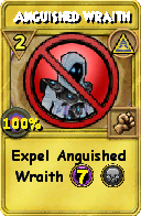 Wizard101 Myth spell card: Anguished Wraith, Spell ID 5260