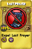 Wizard101 Myth spell card: Last Prayer, Spell ID 5262