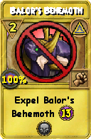 Wizard101 Myth spell card: Balor's Behemoth, Spell ID 5282
