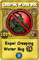 Wizard101 Myth spell card: Creeping Water Bug, Spell ID 5289