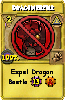 Wizard101 Myth spell card: Dragon Beetle, Spell ID 5298