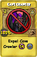 Wizard101 Myth spell card: Cave Crawler, Spell ID 5322