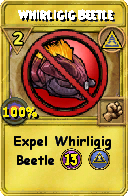 Wizard101 Myth spell card: Whirligig Beetle, Spell ID 5329