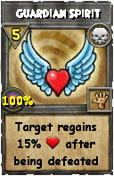 Wizard101 Death spell card: Guardian Spirit, Spell ID 5335