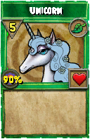 Wizard101 Life spell card: Unicorn, Spell ID 5347