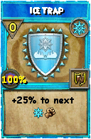 Wizard101 Ice spell card: Ice Trap, Spell ID 5353